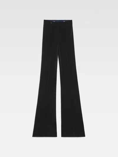 Jacquemus 'celestial' Wide Leg Trousers With Front Pleats In Black