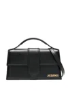Jacquemus Le Bambino Small Leather Shoulder Bag In Black
