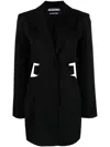 Jacquemus 'la Robe Bari' Black Single-breasted Jacket With Cut-out In Schwarz