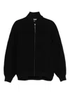 Jacquemus Bomber Le Blouson Pilu Negra Zip In Black