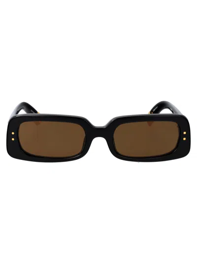 Jacquemus Black Brown Acetate Sunglasses