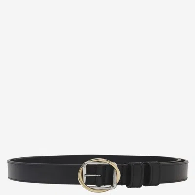 JACQUEMUS BLACK BUCKLE BELT