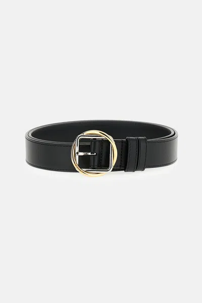 Jacquemus Black Buckle Solid Belt