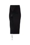 Jacquemus La Jupe Pareo Croissant In Black