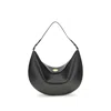Jacquemus Black Calf Leather Bos Taurus Shoulder Bag In Black