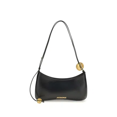 Jacquemus Black Calf Leather Bos Taurus Shoulder Bag