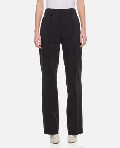 Jacquemus Camargue Wide-leg Tailored Trousers In Black