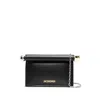 Jacquemus Pochette Rond Negro Esfera Cubo Logo In Black
