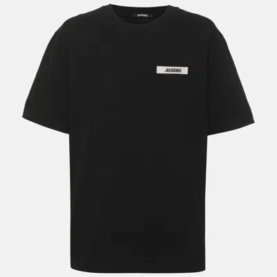 Pre-owned Jacquemus Black Cotton Crew Neck T-shirt Xxl