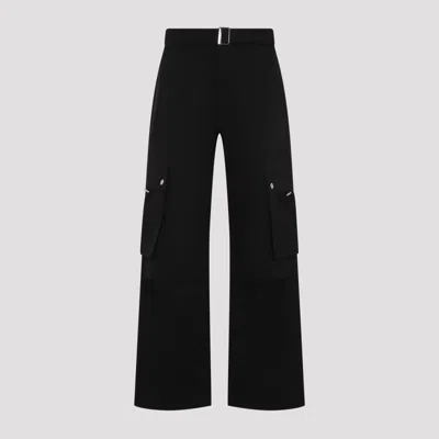 JACQUEMUS BLACK COTTON LE CARGO PANTS