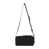 Jacquemus Le Cuerda Horizontal Black Messenger Bag With Logo Lettering Detail In Cotton Man In Black
