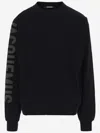 Jacquemus Top Le Sweatshirt Typo With Print In Black