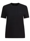 Jacquemus Grosgrain Short Sleeve T-shirt In Black