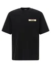 Jacquemus Gros Grain Crewneck T-shirt In Black