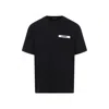 Jacquemus Gros Grain Crewneck T-shirt In Black