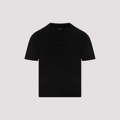 JACQUEMUS BLACK CREWNECKT-SHIRT