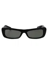 Jacquemus Black Croc/ Silver/ Grey Acetate Sunglasses