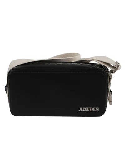 JACQUEMUS BLACK CUERDA CROSSBODY BAG