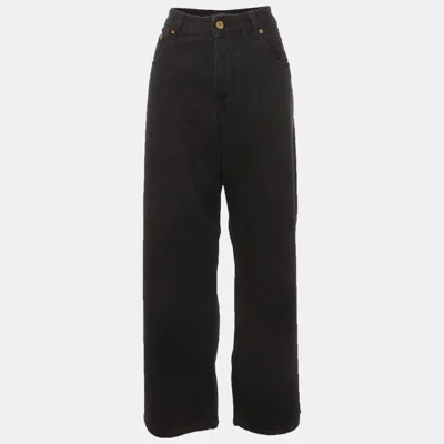 Pre-owned Jacquemus Black Denim Wide Leg De-nimes Jeans L /waist 33"