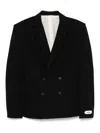 Jacquemus Fernando Double-breasted Padded-shoulder Blazer In Black