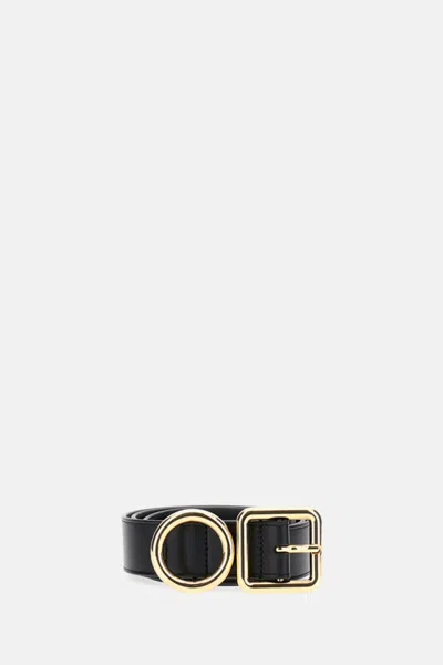 Jacquemus Black Double Buckle Belt