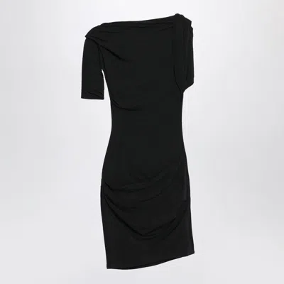 JACQUEMUS JACQUEMUS  BLACK DRAPED MINI DRESS