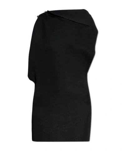 JACQUEMUS JACQUEMUS LA MINI ROBE TRAPEZE COWL NECK MINI DRESS