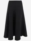 Jacquemus Flared Maxi Skirt In Black