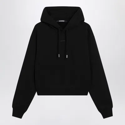 Jacquemus Black Hoodie With Logo