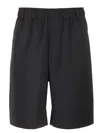 Jacquemus Le Bermuda Juego Jacd Pinstripe Black In Black