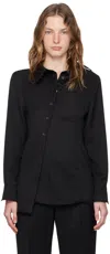Jacquemus La Chemise Pablo Satin Shirt In Black