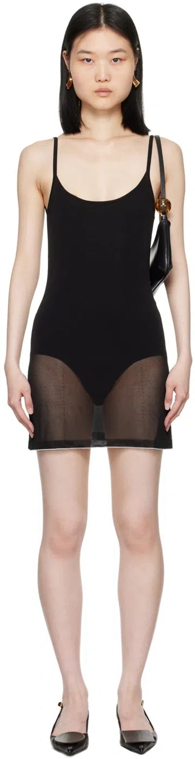 Jacquemus La Robe Maille Roupao In Black