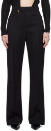 Jacquemus Le Pantalon Sauge Trousers In 990 Black