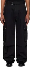 Jacquemus Straight Cargo Pants In 990 Black