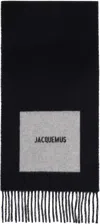 Jacquemus Black La Casa 'the Rond Carré' Scarf