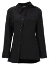 Jacquemus La Chemise Pablo Shirt And Blouse Black In Black