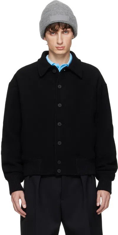 Jacquemus Black La Croisière 'the Feltro' Bomber Jacket