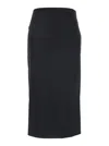 Jacquemus Sablier Draped Crepe-jersey Midi Skirt