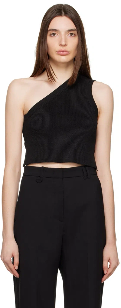 Jacquemus Black 'la Maille Ascu' Tank Top In 990 Black