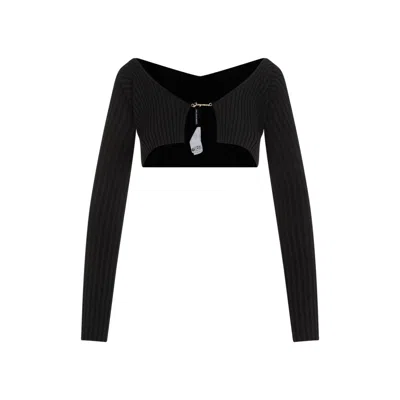 JACQUEMUS BLACK LA MAILLE PRALINES
