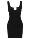 Jacquemus La Mini Robe Sierra Knitted Mini Dress In Black
