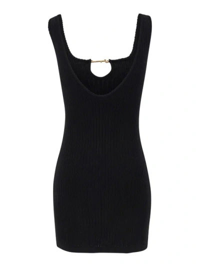 Jacquemus Black 'la Mini Robe Sierra' Dress In Black Viscose