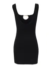 Jacquemus La Mini Robe Sierra Knitted Mini Dress In Black