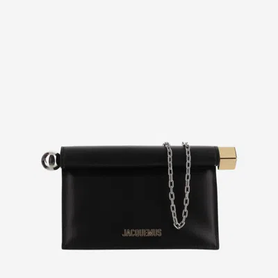 Jacquemus Black La Petite Pochette Rond Carr Bag