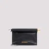 Jacquemus Black La Pochette Rond Carr Clutch