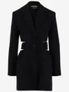 Jacquemus 'la Robe Bari' Black Single-breasted Jacket With Cut-out In Black