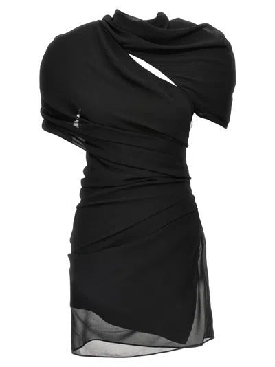JACQUEMUS BLACK LA ROBE CASTAGNA DRESS