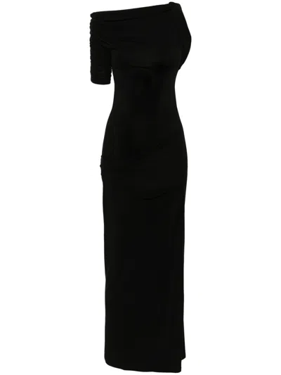JACQUEMUS LA ROBE DRAPEADO MIDI DRESS - WOMEN'S - POLYESTER/VISCOSE/ELASTANE