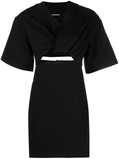 Jacquemus Black La Robe T-shirt Bahia Dress