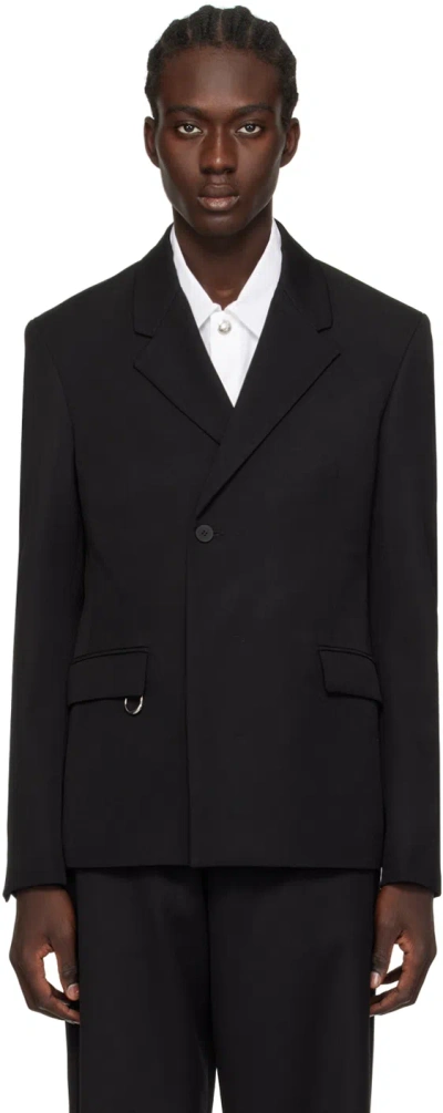 Jacquemus Black 'la Veste Melo' Blazer In Noir